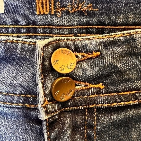 Kut From The Kloth Jeans Womens Distressed Cameron Straight Leg 31 X 28 No Tags - Picture 3 of 10